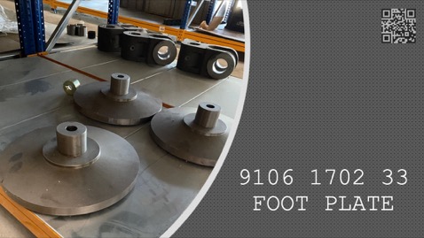 FOOT PLATE - 9106 1702 33 - 9106170233